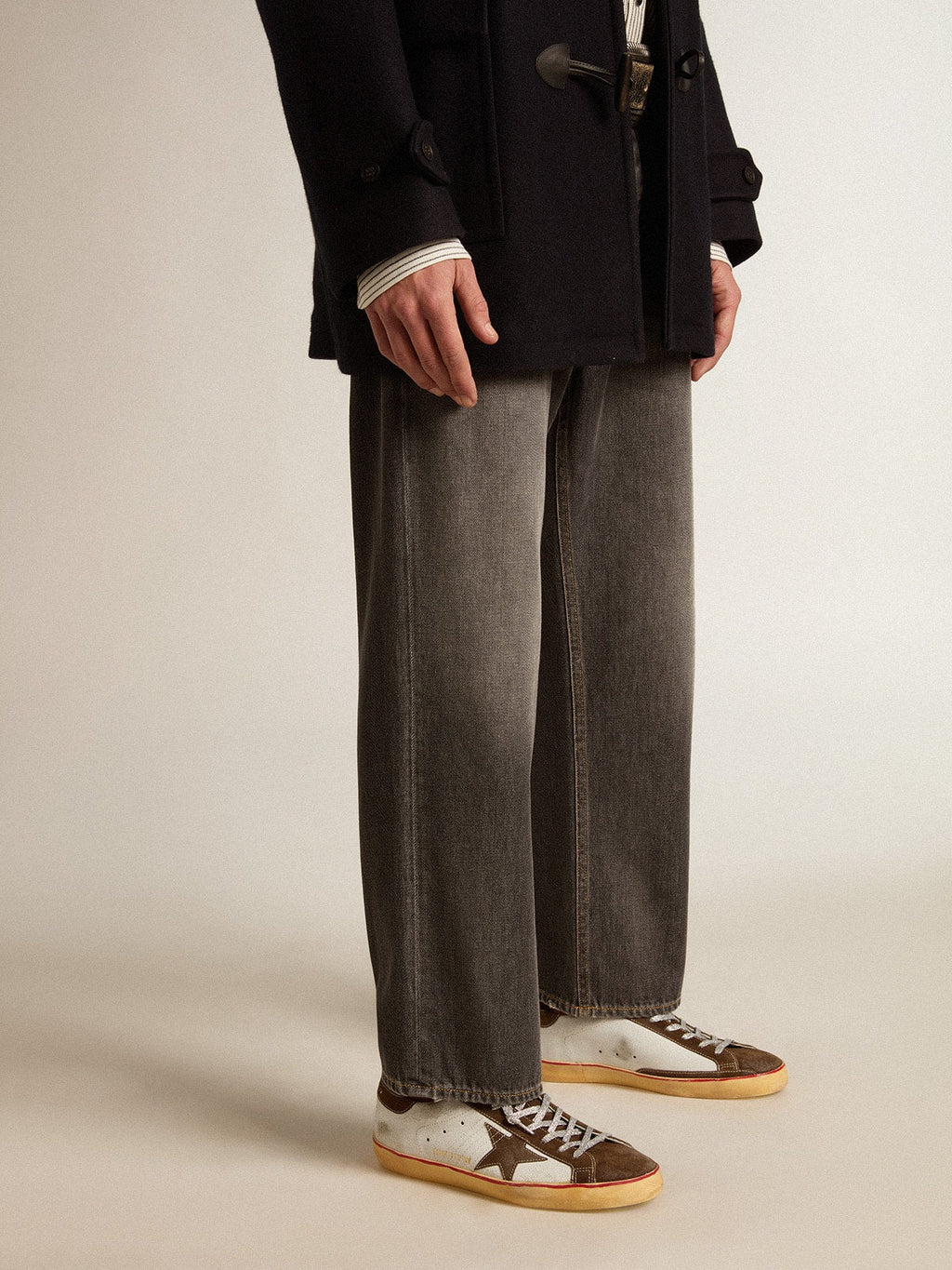 Super-Star LTD with brown suede star and heel tab