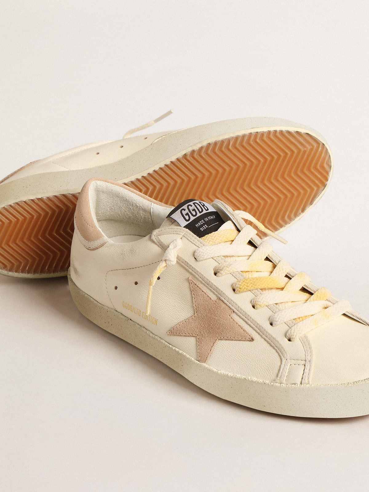 Men's Super-Star LTD in nappa with suede star and heel tab