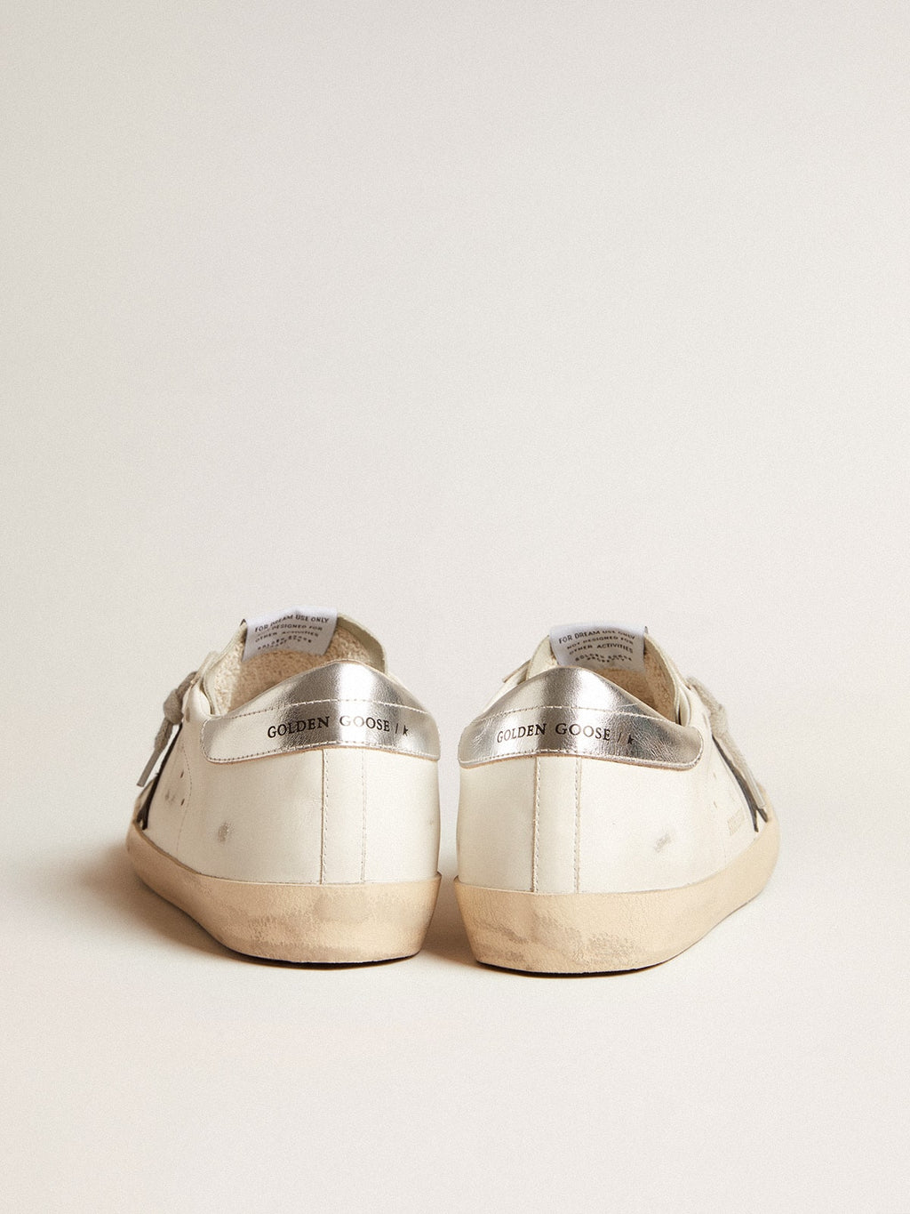 Men's Super-Star with black nubuck star and silver leather heel tab