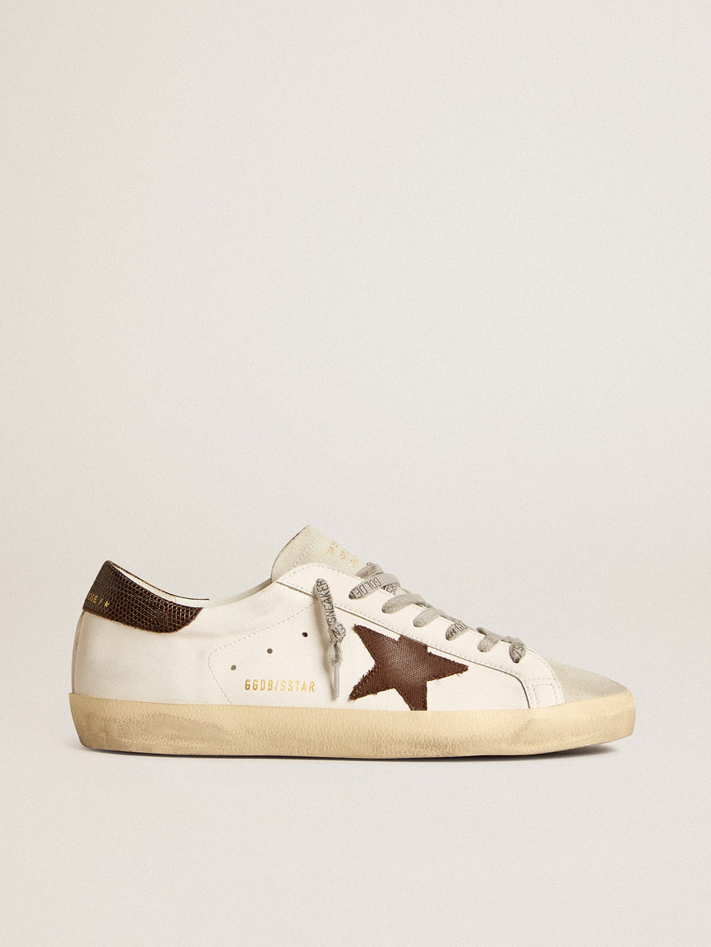 Bio-based Super-Star with canvas star and dark brown leather heel tab