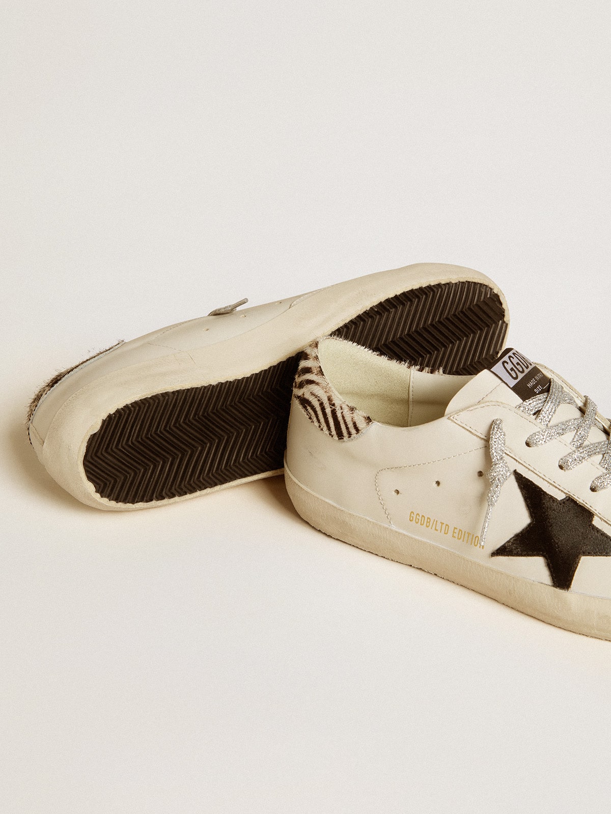 Men's Super-Star LTD with suede star and pony skin heel tab