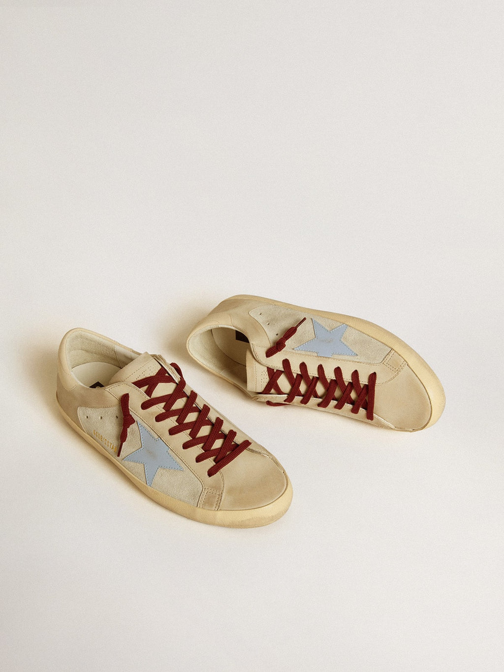 Super-Star in suede and nubuck with leather star and heel tab