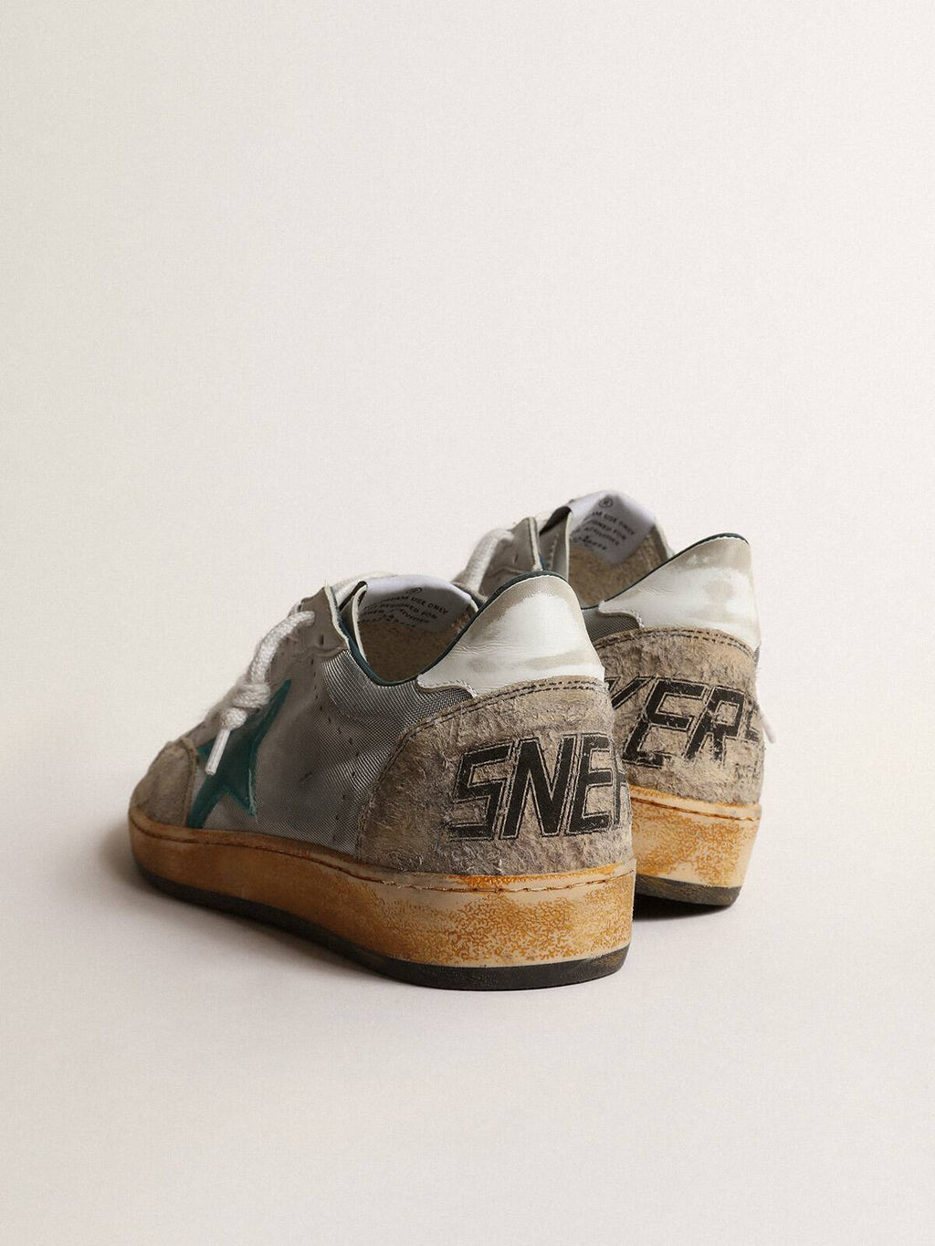 Men's Ball Star LAB in gray nylon with aqua-green star