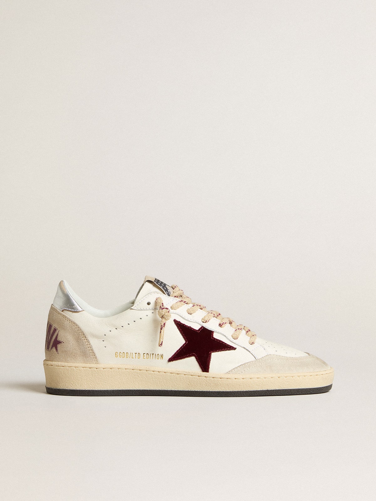 Men's Ball Star Mountain LTD in leather with burgundy velvet star