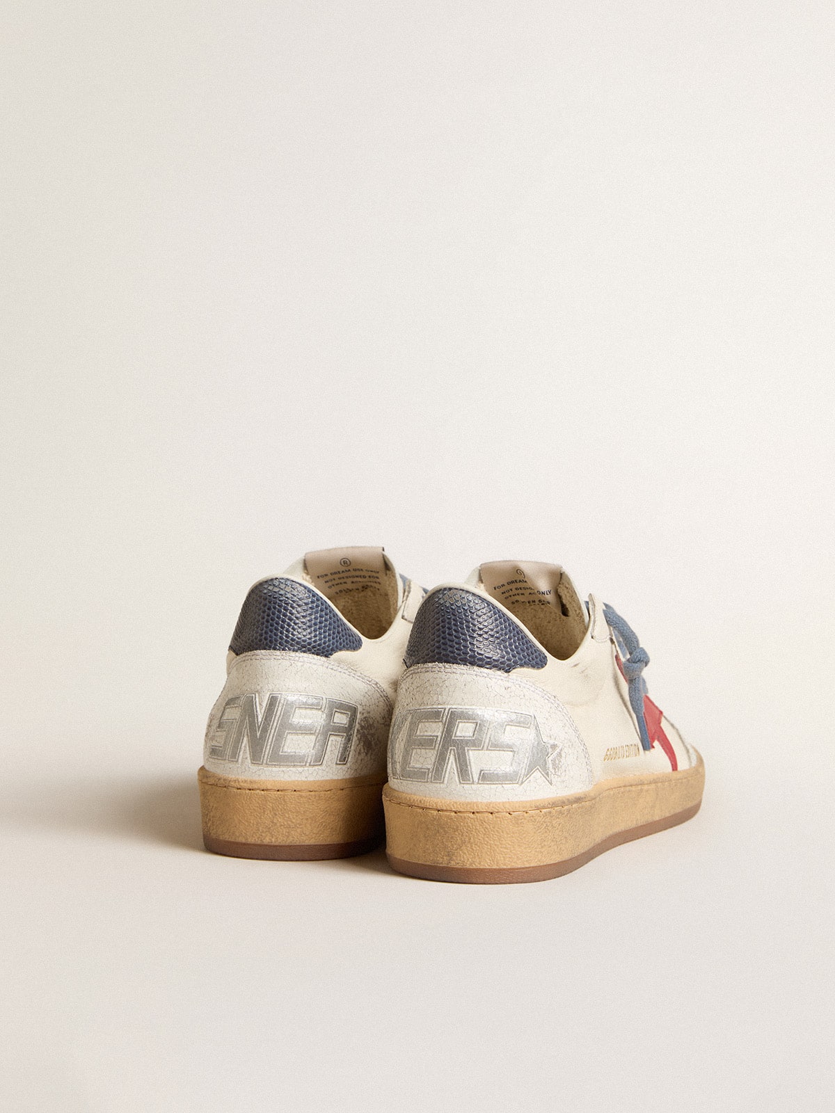 Ball Star LTD with red star and lizard-print leather heel tab
