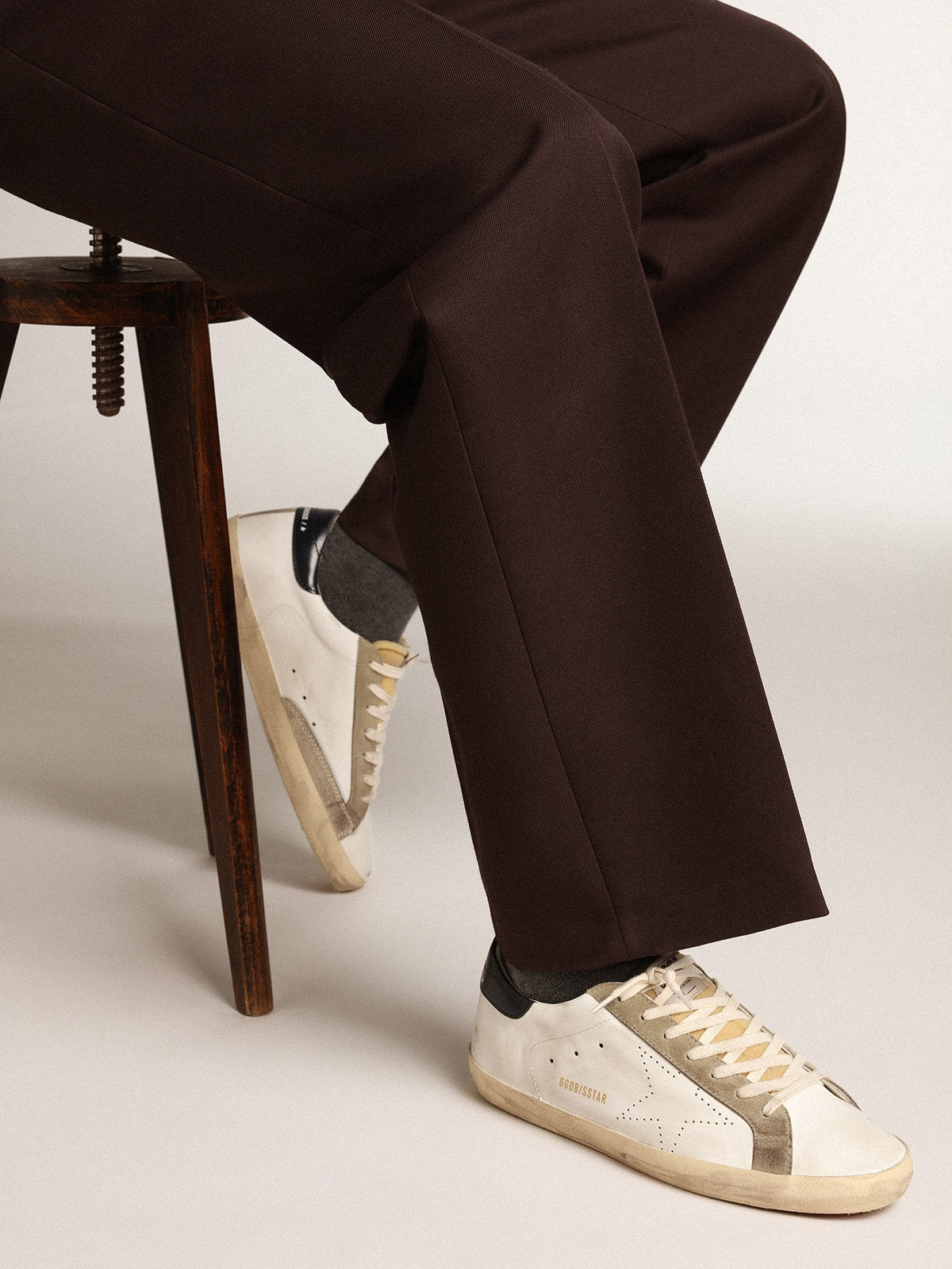 Men's Super-Star with perforated star and blue heel tab