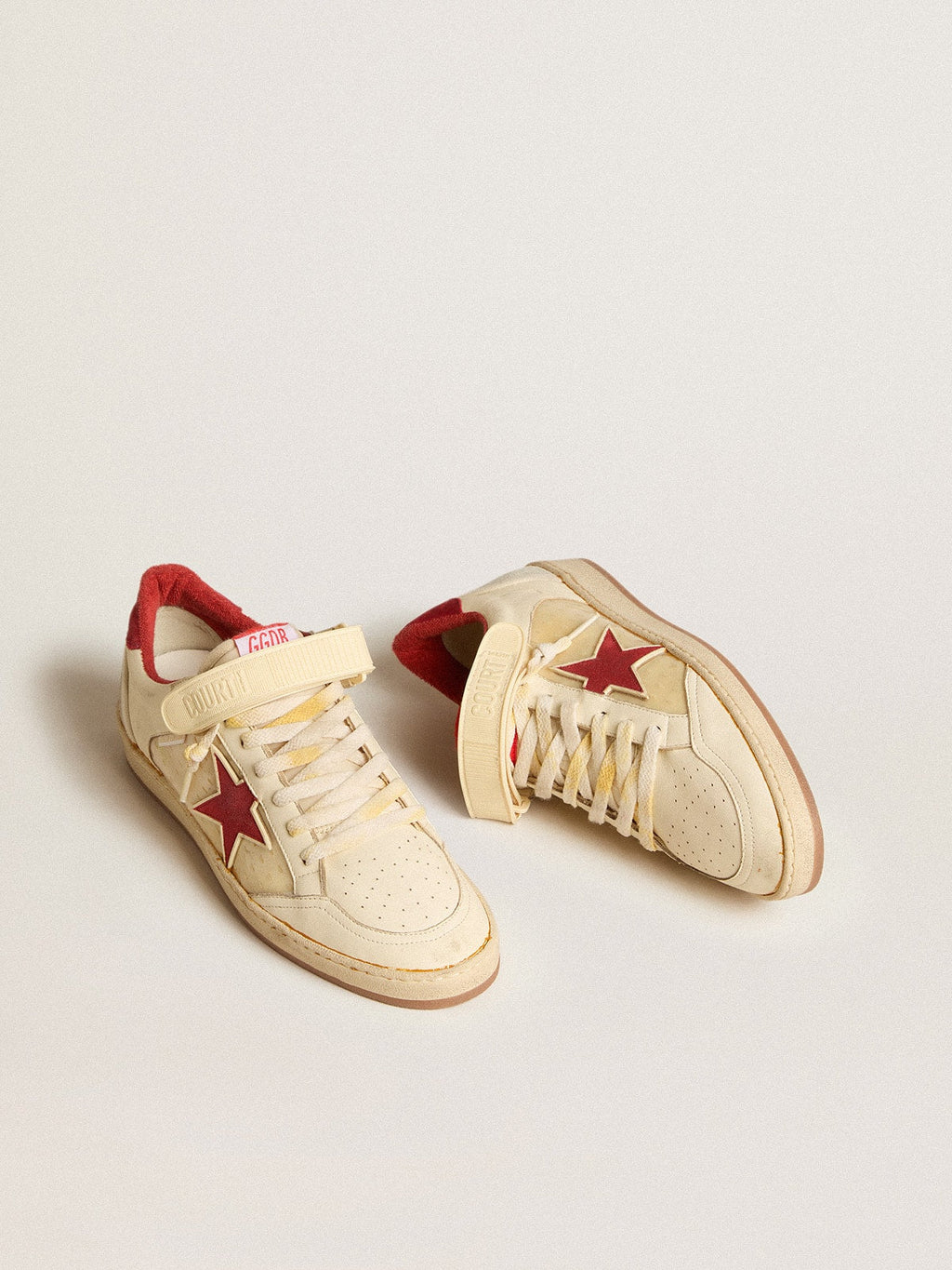 Men's Ball Star LAB in nappa and PVC with red suede star and heel tab