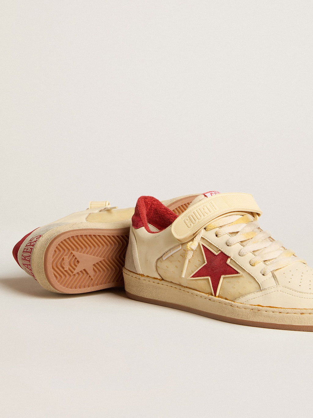 Men's Ball Star LAB in nappa and PVC with red suede star and heel tab