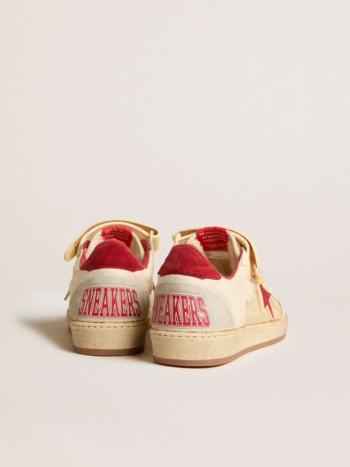 Men's Ball Star LAB in nappa and PVC with red suede star and heel tab