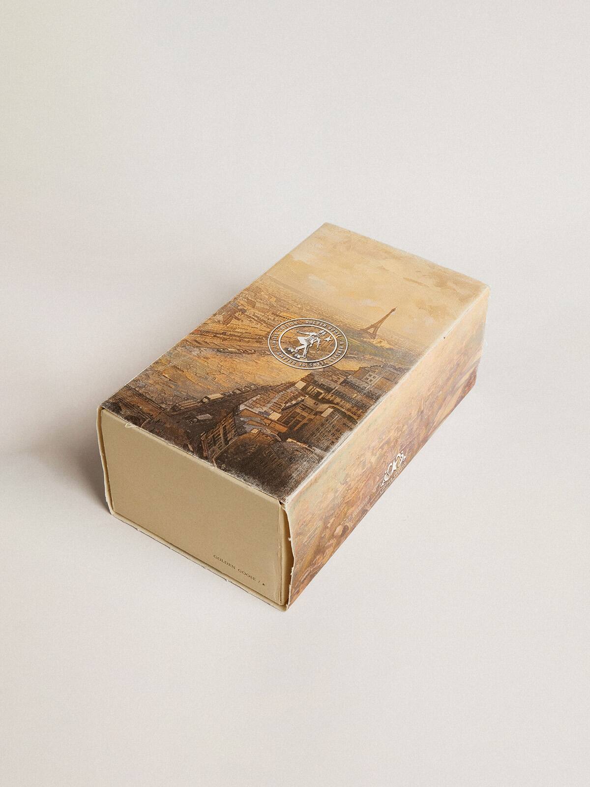 Ball Star Pro in black suede with neon orange star